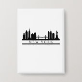 New York Skyline Button (Vorderseite)
