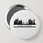New York Skyline Button (Vorne & Hinten)