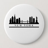 New York Skyline Button (Vorderseite)