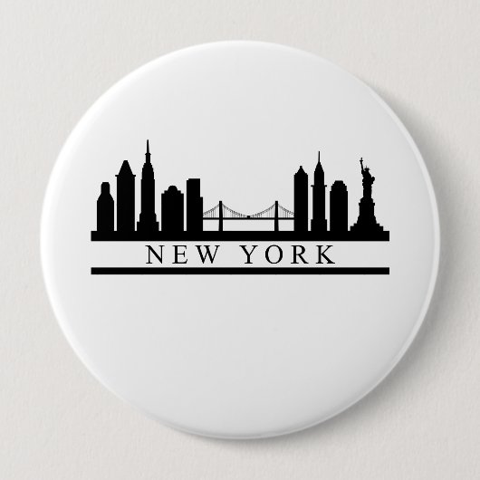 New York Skyline Button (Vorderseite)