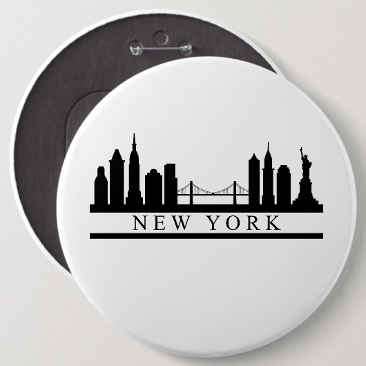 New York Skyline Button (Vorne & Hinten)