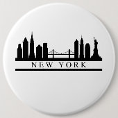 New York Skyline Button (Vorderseite)