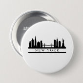 New York Skyline Button (Vorne & Hinten)