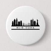 New York Skyline Button (Vorderseite)