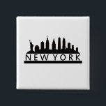 New York Skyline Button<br><div class="desc">New York Skyline</div>