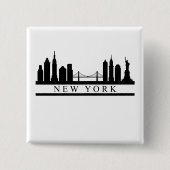 New York Skyline Button (Vorderseite)