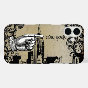 New York Skyline Damask iPhone Case