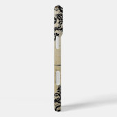 New York Skyline Damask iPhone Case (Rückseite / Rechts)