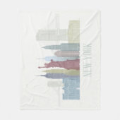 New York Skyline Fleecedecke (Vorderseite)