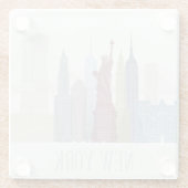 New York Skyline Glasuntersetzer (Rückseite)
