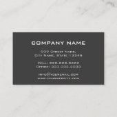 New York Skyline Gray Modern Architecture Visitenkarte (Rückseite)