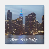 NEW YORK SKYLINE IN BLAU MAGNET (Vorne)