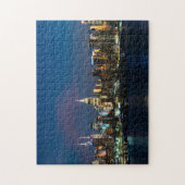 New York Skyline in der Nacht 2023 Puzzle (Vertikal)