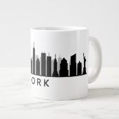 New York Skyline Jumbo-Tasse (Vorderseite Rechts)