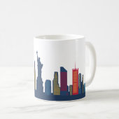 New York Skyline Kaffeetasse (VorderseiteRechts)