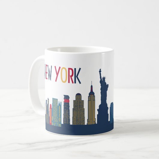 New York Skyline Kaffeetasse (Vorderseite Links)