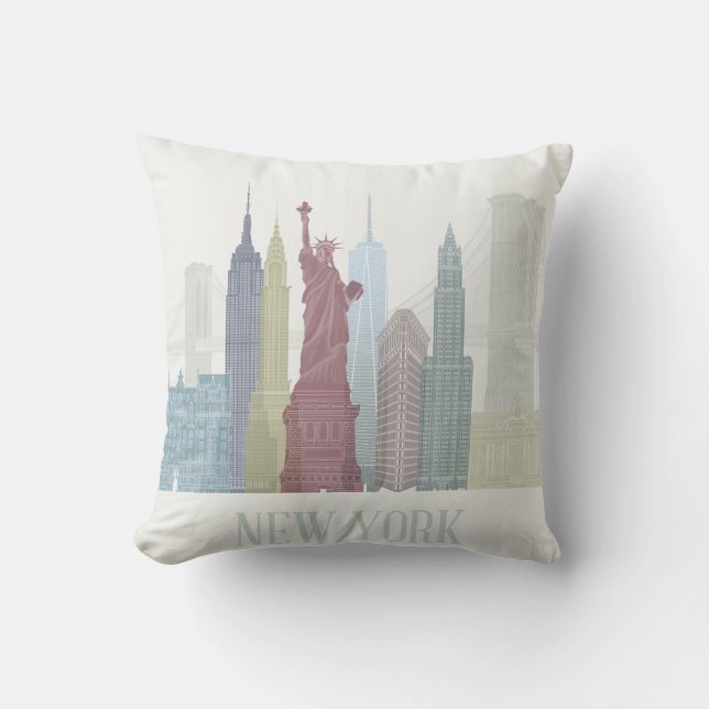 New York Skyline Kissen (Vorderseite)