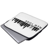 New York Skyline Laptopschutzhülle (Vorne Knopf)