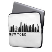 New York Skyline Laptopschutzhülle (Vorderseite Links)