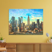 New York Skyline Leinwanddruck (Insitu (Wohnzimmer))