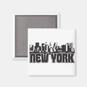 New York Skyline Magnet (Vorderseite/Rückseite)