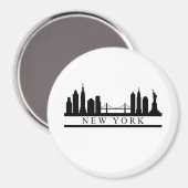 New York Skyline Magnet (Vorderseite/Rückseite)