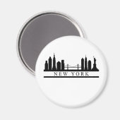 New York Skyline Magnet (Vorderseite/Rückseite)