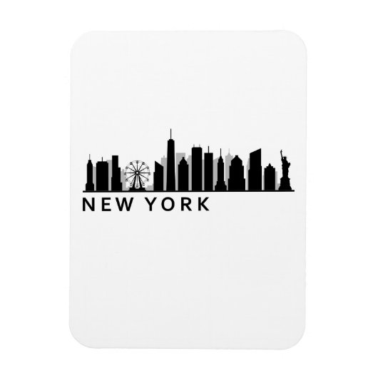 New York Skyline Magnet (Vertikal)