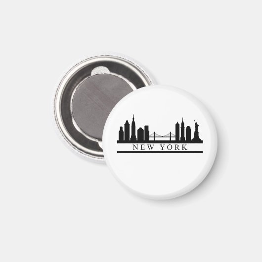 New York Skyline Magnet (Vorderseite/Rückseite)