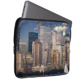 New York Skyline Manhattan Hudson Laptopschutzhülle (Vorne Rechts)
