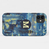 New York Skyline Monogram Van Gogh Starry Night Case-Mate iPhone Hülle (Rückseite (Horizontal))