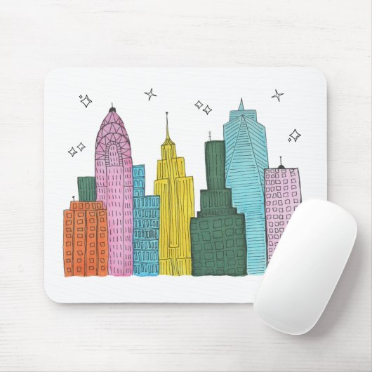 New York Skyline Mousepad (Mit Mouse)