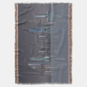 New York Skyline Night Reflections Decke (Vorderseite Vertikal)