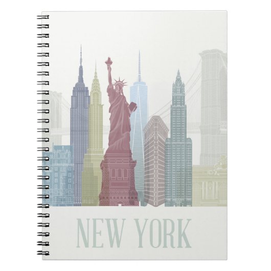 New York Skyline Notizblock (Vorderseite)