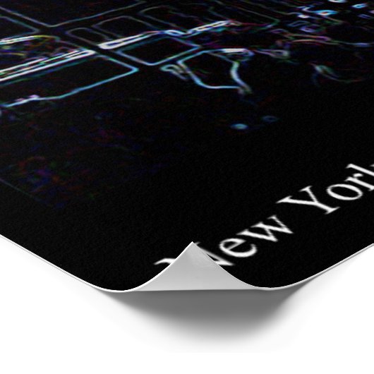 New York Skyline Nr. 2 Poster (Ecke)
