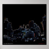 New York Skyline Nr. 2 Poster (Vorne)