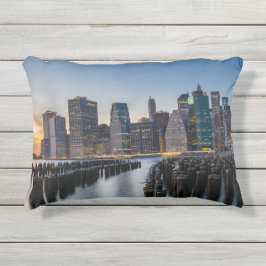 New York Skyline Pillow Kissen Für Draußen