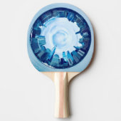 New York Skyline Ping Pong Paddle - Reisegeschenk Tischtennis Schläger (Vorderseite)