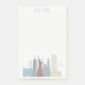 New York Skyline Post-it Klebezettel (Vorderseite)