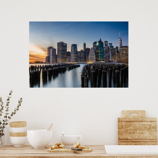 New York Skyline Poster (Küche)