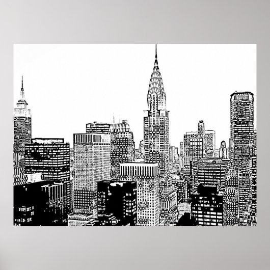 New York Skyline Poster (Vorne)