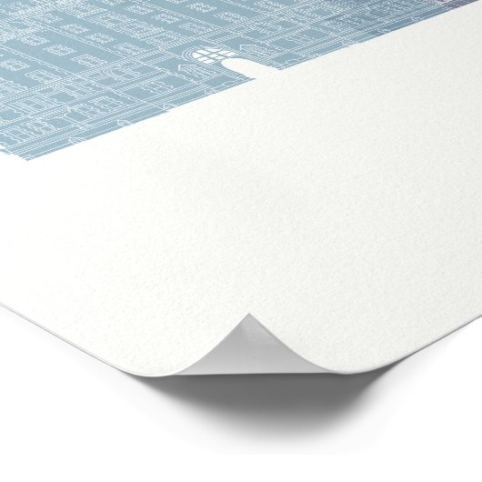 New York Skyline Poster (Ecke)