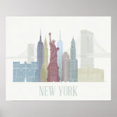 New York Skyline Poster (Vorne)