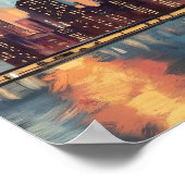 New York Skyline-Poster Poster (Ecke)