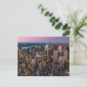 New York Skyline Postkarte (Stehend Vorderseite)