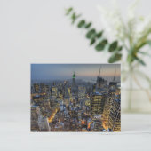 New York Skyline Postkarte (Stehend Vorderseite)