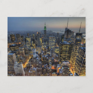 New York Skyline Postkarte