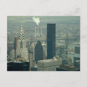 New York Skyline Postkarte