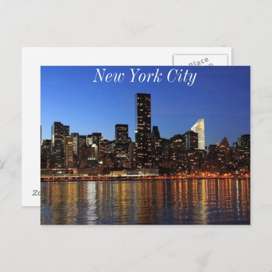 New York Skyline Postkarte (Vorne/Hinten)