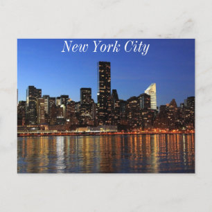 New York Skyline Postkarte